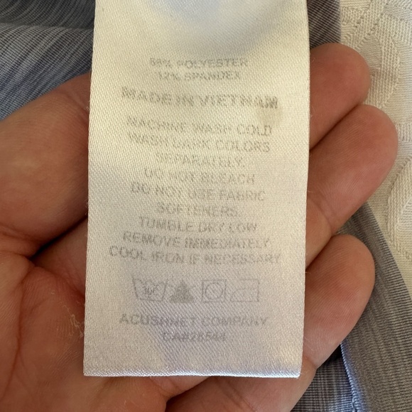 FootJoy FJ Men's Gray/White Performance Short‎ Sleeve Golf Polo Shirt Size Large - Picture 7 of 13